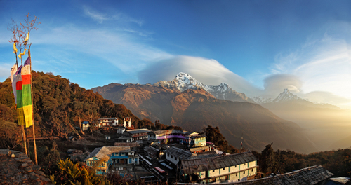 Dawn in the Himalayas