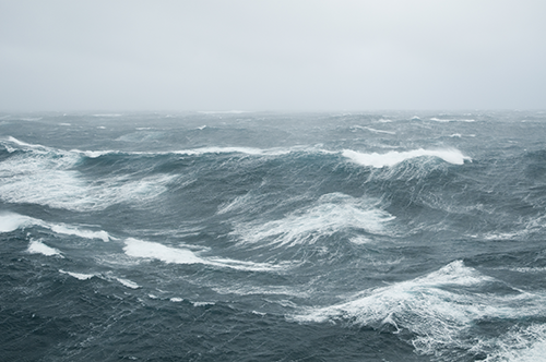 Image: waves during a storm in the Atlantic Ocean 