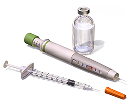Insulin pen and syringe