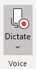 image of the dictate button