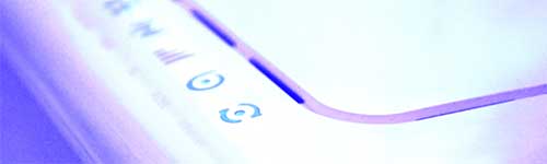 Picture of a home router Picture of a home router