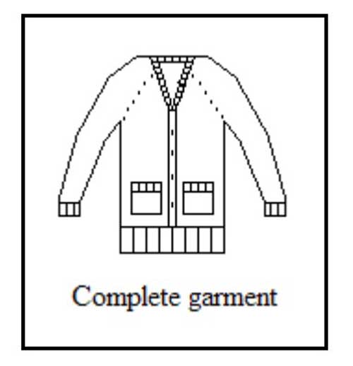 Complete garment production method