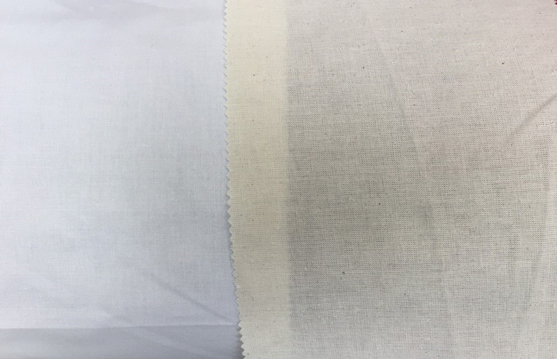 Bleached and unbleached fabrics