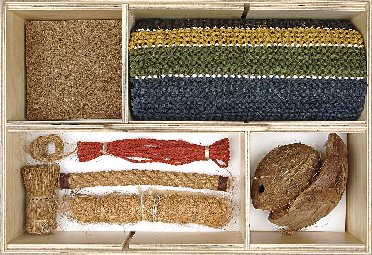 Various forms in which coir fibre can appear
