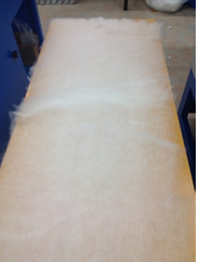 fibre in layered sheet