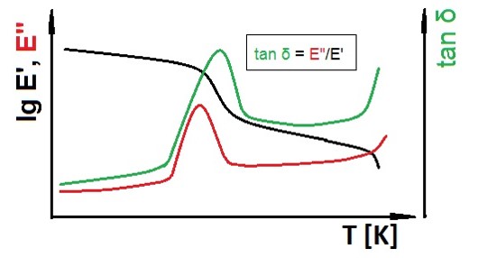 schematic illustration of DMTA data