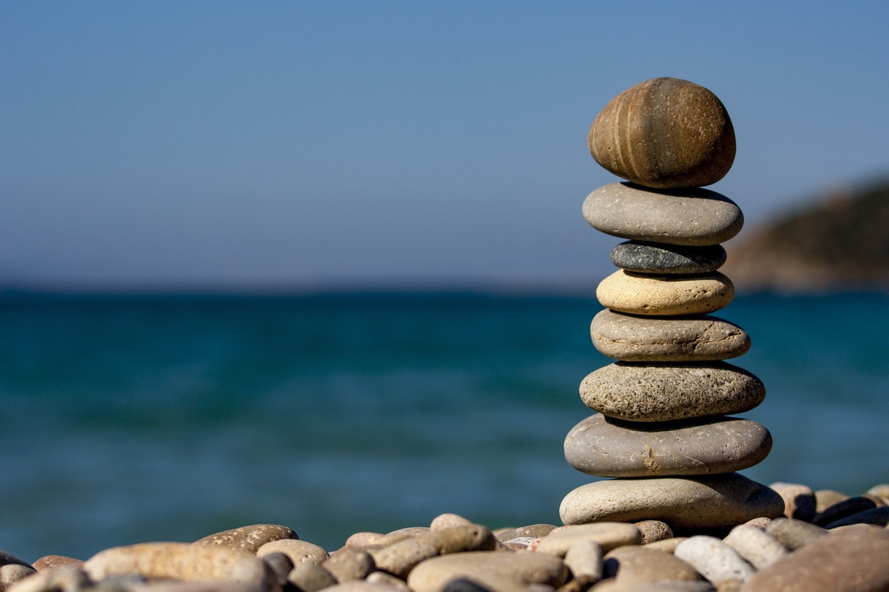 stones stacked up