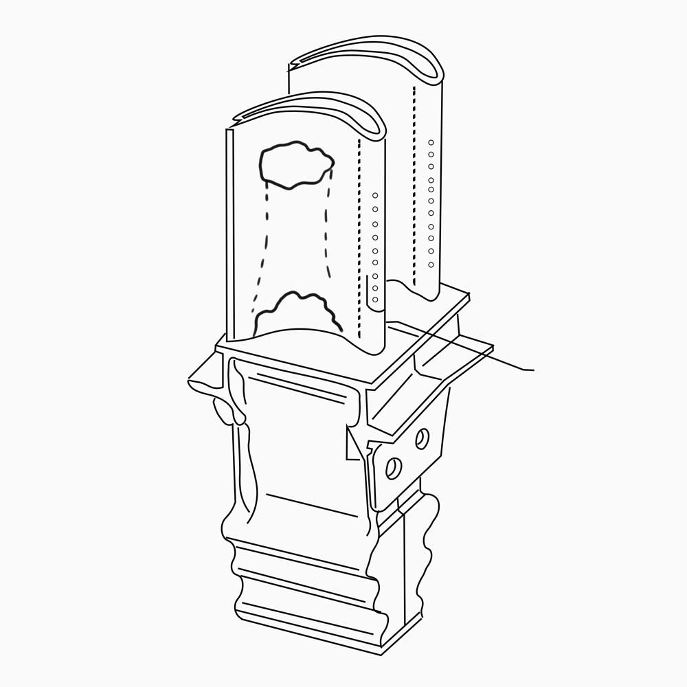diagram of blade construction