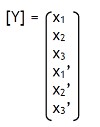 Y matrix for the example problem