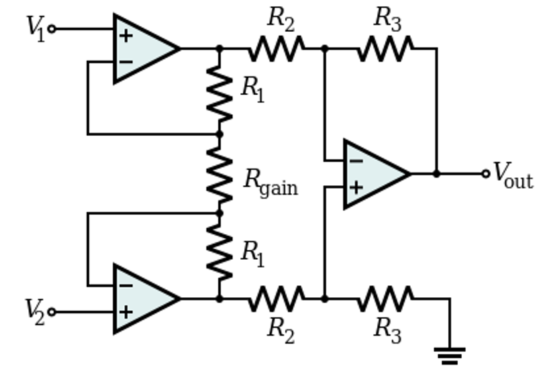 instrumentation amplifier diagram