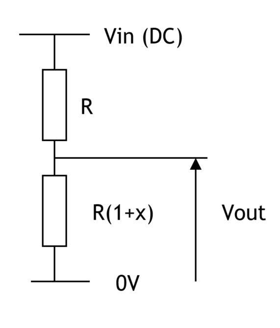 simple potential divider diagram