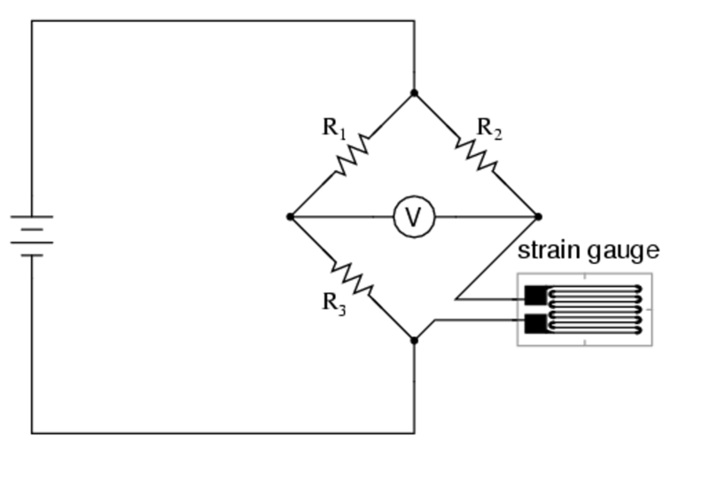 Quarter Bridge Strain Gauge Circuit diagram