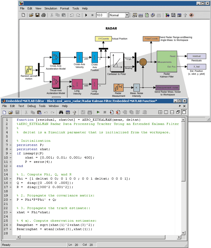 Radar model in simulink