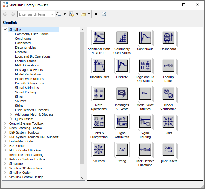 simulink library screenshot