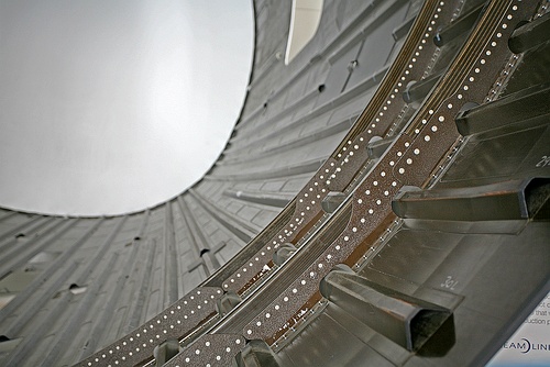 disassembled carbon fiber fuselage section of the Boeing Dreamliner 787