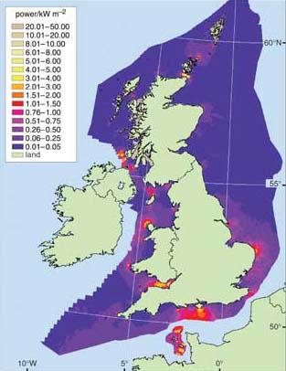 potential tidal power map of united kingdom