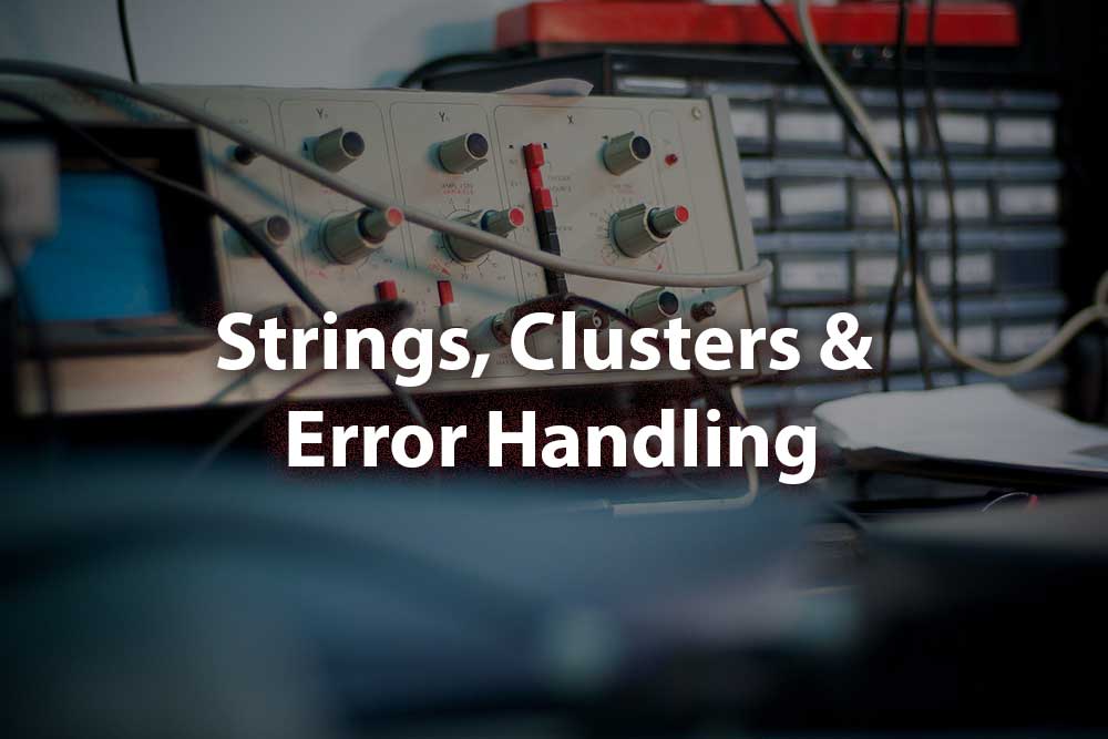 title slide - Strings, Clusters and Error Handling