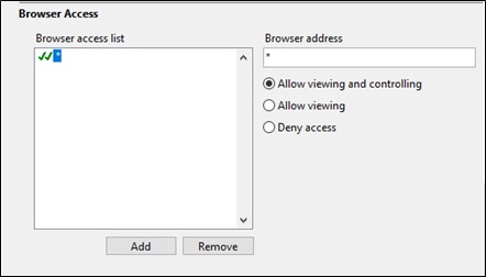 client access setup window