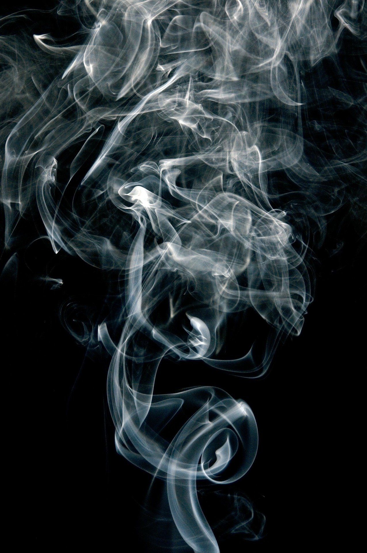 smoke on a black background - decorative image