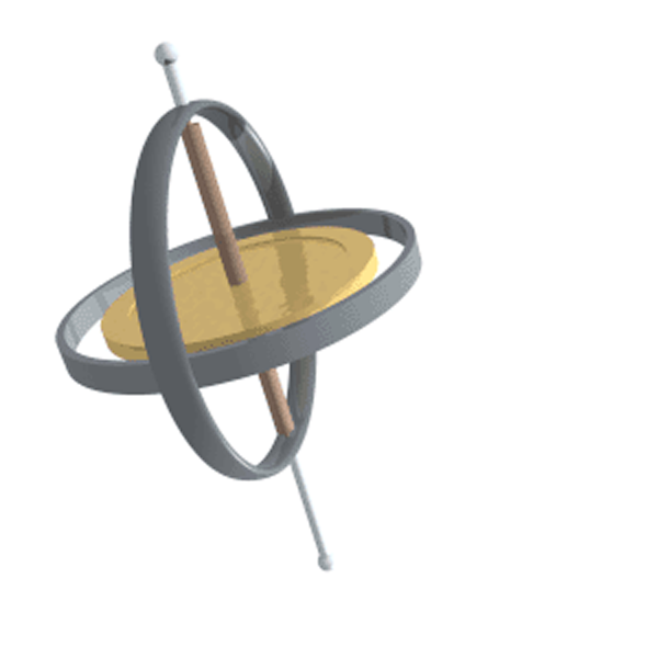 image: Gyroscope precession animation